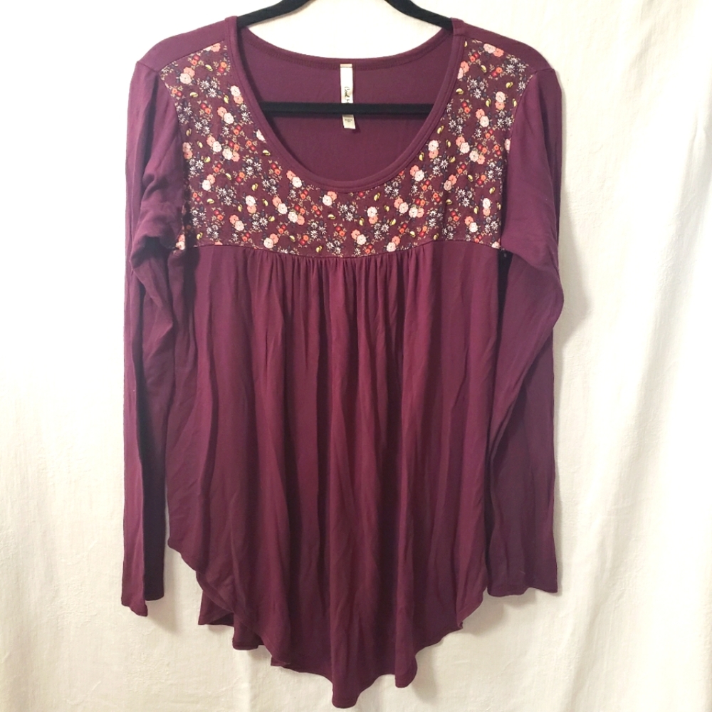 Cool Melon || Women's Purple Long-sleeve Shirt